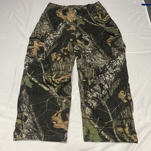 Vtg Mossy Oak Cargo Pants Mens M Break Up Camo Relaxed Outdoor Utility Hunting
